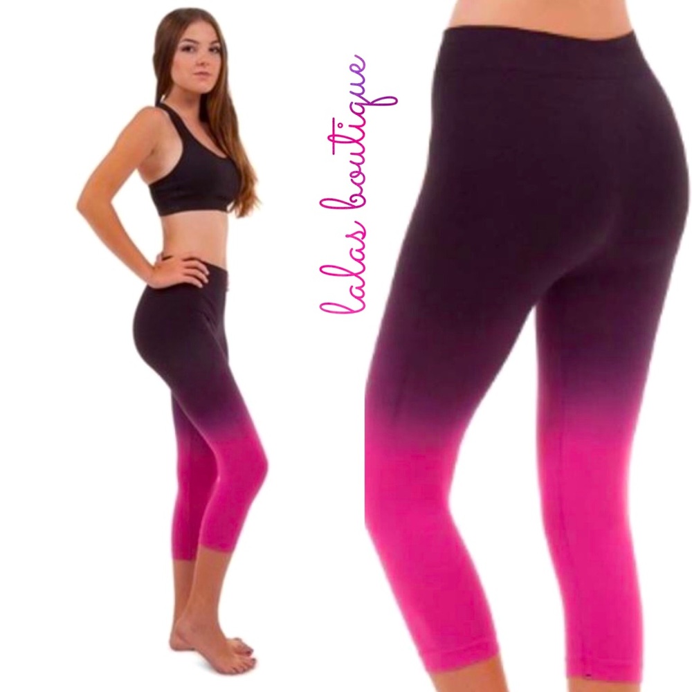 ZANEY THREADS OMBRÉ CAPRI LEGGINGS